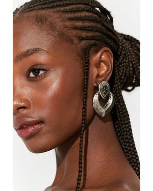 Free People Cecila Statement Earrings - Brown