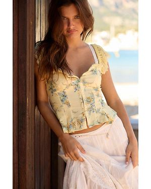 Free People Bonnie Lace Top - Brown
