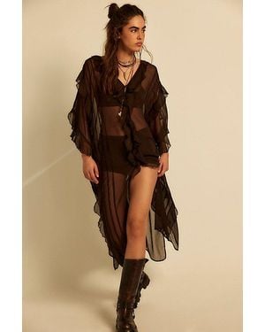 Free People Winter Valley Kimono - Natural