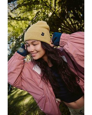 Free People Early Riser Reflective Beanie - Yellow