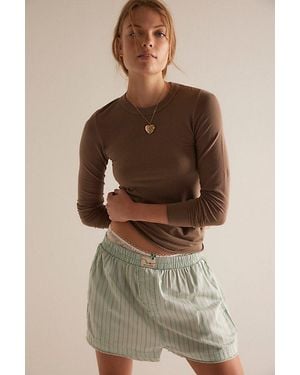 Intimately By Free People So Soft Seamless Modal Long Sleeve By - Brown