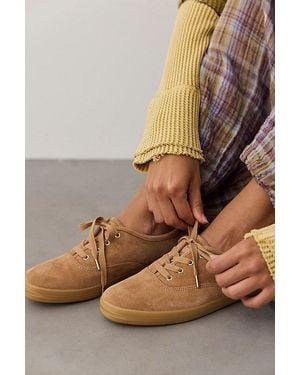 Keds Champion Luxe Suede Lace-Up Sneakers - Brown