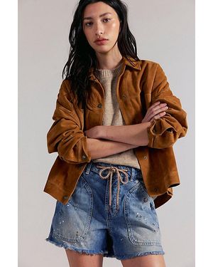 Free People Hike It Up Shorts - Blue