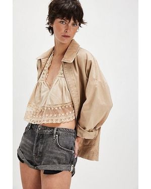 One Teaspoon Bandits Low-Waist Denim Shorts - Multicolour
