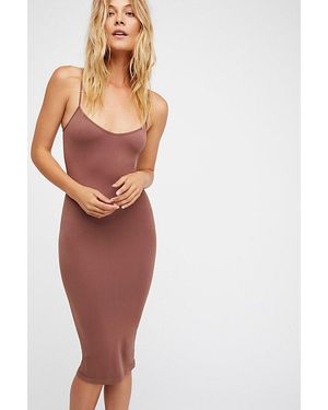 Intimately By Free People Tea Length Seamless Slip By - Multicolour