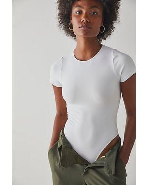 Intimately By Free People Clean Lines Tee Bodysuit By - White
