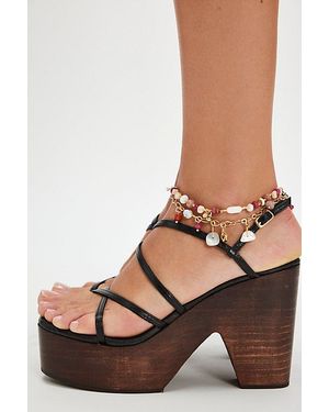 Free People Tango Strappy Clogs - Red
