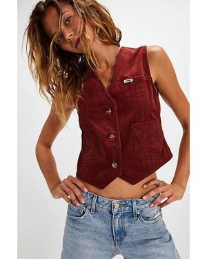 Wrangler Femme Cord Vest - Red