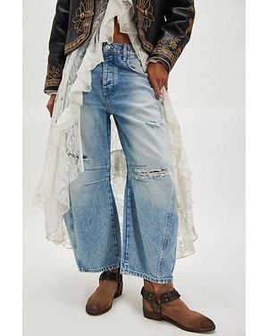 Free People Belle Harness Boots - Blue