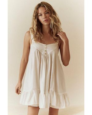 free-est Heart Eyes Cotton Mini Dress By - Brown