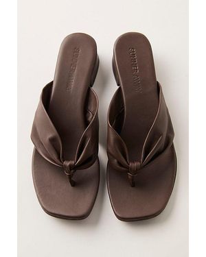 Summer Away Juli Block Heels - Brown