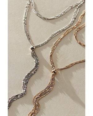 Free People Feeling Again Lariat Necklace - Natural