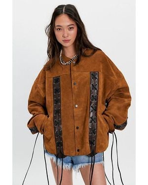 DEADWOOD Romy Suede Jacket - Brown
