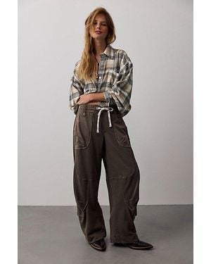 Free People Onset Knit Pull-On Cargo Pants - Multicolor