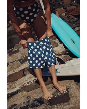 Hammies Cabana Boyshort Swim Trunks - Blue