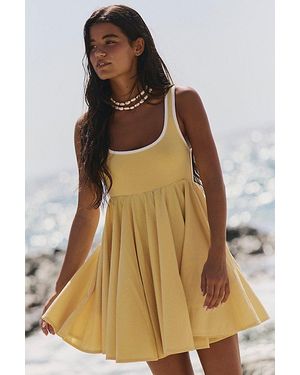 free-est Prescott Cotton Mini Dress By - Brown