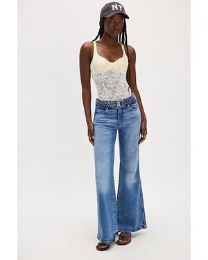 Wrangler Mid-Rise Flare Jeans - Blue