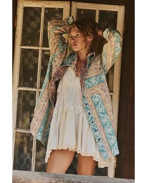 Free People Wonderland Fog Jacquard Shirt - Multicolor
