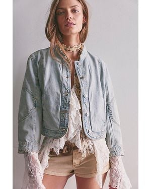 Free People Nikita Denim Jacket - Grey