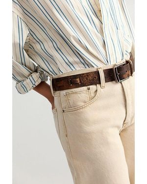 Free People Dallas Distressed Belt - Blue