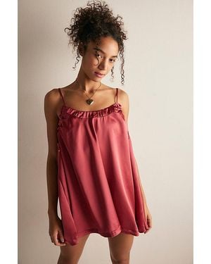 Intimately By Free People Sundown Mini Slip Dress By - Red