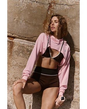 Fp Movement Studio Hoodie Shrug By - Pink