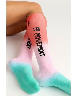 Fp Movement Ombre Knee-High Run Socks - Multicolor