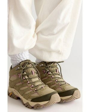 Merrell Moab 3 Mid Waterproof Boots - Natural