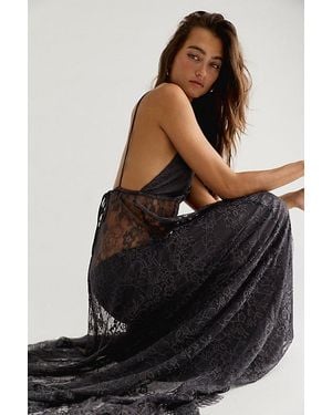 Hansen & Gretel Nicks Lace Maxi Dress - Black