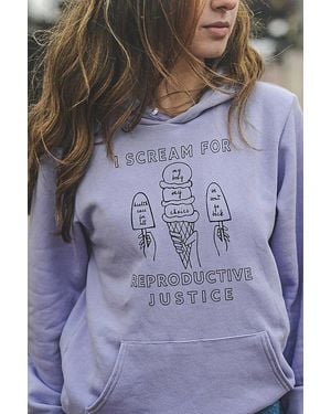 Overseasoned Ice Cream For Reproductive Justice Hoodie - Pink