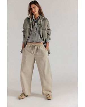 Free People Lex Barrel Pants - Natural