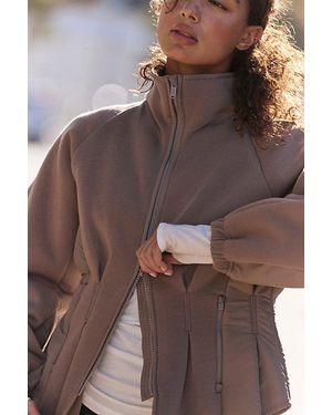 Fp Movement Gia Fleece Jacket - Brown