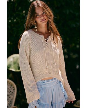 free-est Sunburst Fauxchet Pullover By - Multicolour