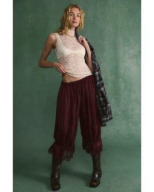 Intimately By Free People Pretty Problem Mock Neck Tank Top By - Brown