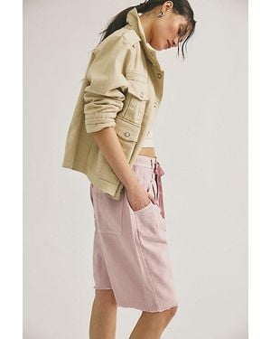 Free People Sage Harem Shorts - Natural