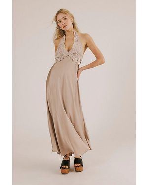 Intimately By Free People Petal Party Midi Slip Dress By - Natural