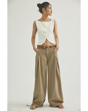 Free People Essential Lotus Balloon Jeans - Green
