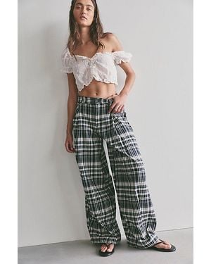 Free People About It Baggy Puckered Pants - Multicolor