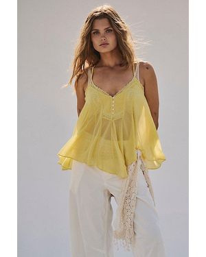 Free People Margaux Tank Top - Yellow