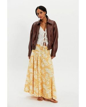 Free People Zephyr Bustle Convertible Skirt - Metallic