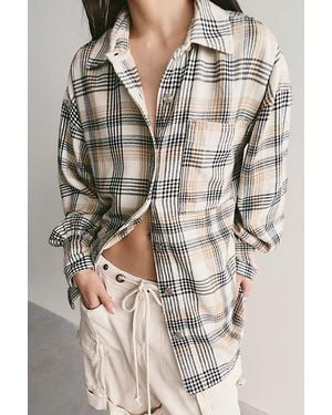 Free People Ashley Plaid Shirt - Multicolour