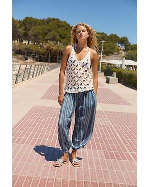 free-est Playa Party Stripe Trousers By - Blue