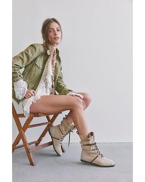 Free People Bittersweet Boxing Boots - Natural