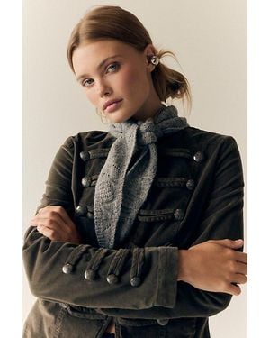 Free People Cosy Cable Triangle Scarf - Green