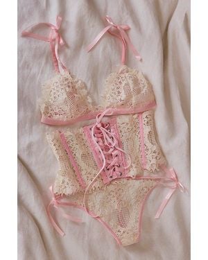 Intimately By Free People Sweet Love Waist Cincher - Pink