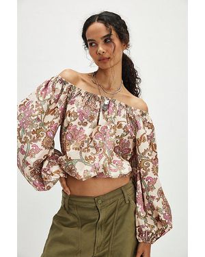 Free People Marlo Printed Blouse - Multicolour