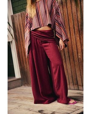 free-est Sandshell Linen Priya Sarong Trousers By - Red