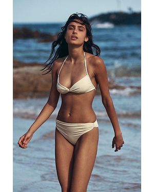 Toast Signature Cinch High-Waisted Bikini Bottoms - Blue