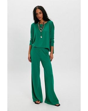 free-est Good Feels Long Pant Set - Green