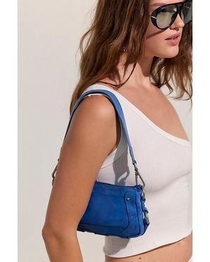 Free People Lillie Leather Shoulder Bag - Blue